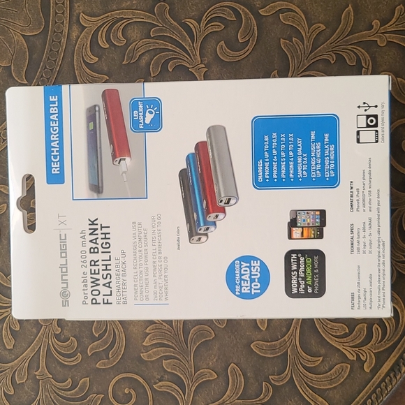 Power Bank Flashlight - Rechargeable Battery Backup - Picture 2 of 8